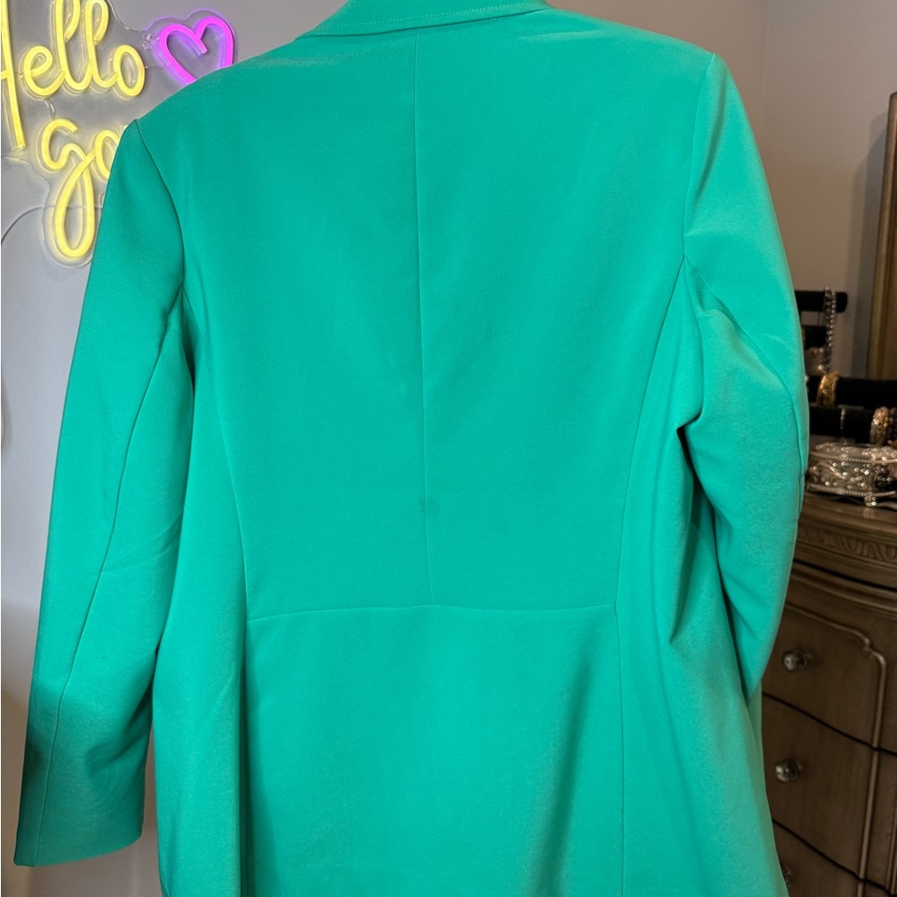 Anne Klein Vibrant Teal Blazer - Picture 10 of 11